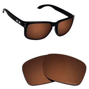 Hawkry SaltWater Proof Brown Replacement Lenses for-Oakley Holbrook -Polarized - Picture 1 of 3