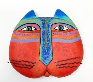 Laurel Burch Caribbean Cat Mask Small 6.5 x 5.25” - Picture 1 of 7