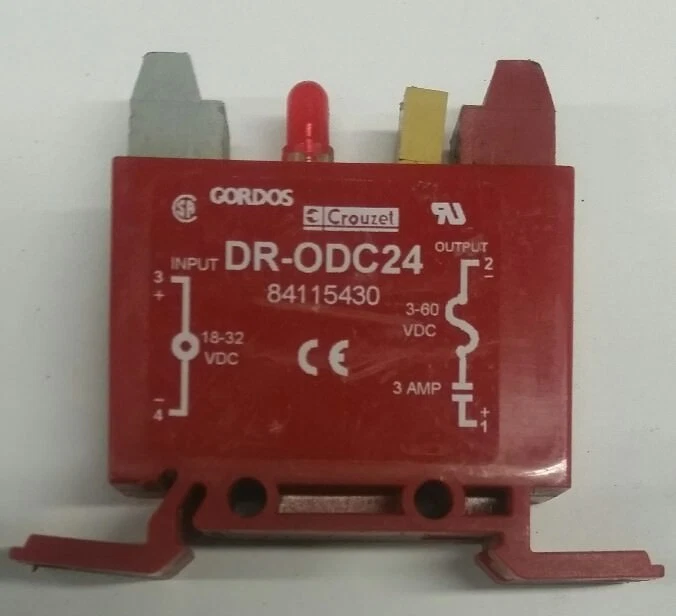 GORDOS #(DR-ODC24)DIN-RAIL MOUNTABLE RELAY 18-32VDC to 3-60VDC @ 3A - Image 1 of 4