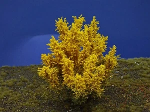 Diorama Zubehör, 1 Modellbaum- Blüten-Busch, Forsythia, 14 - 16 cm hoch - Picture 1 of 3