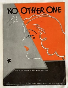 No Other One 1935 Sheet Music by Vee Lawnhurst & Tot Seymour - Picture 1 of 3
