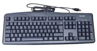 Microsoft Wired 200 USB Keyboard with Number Pad Spanish QWERTY Layout JWD-00035 - Image 1 of 4