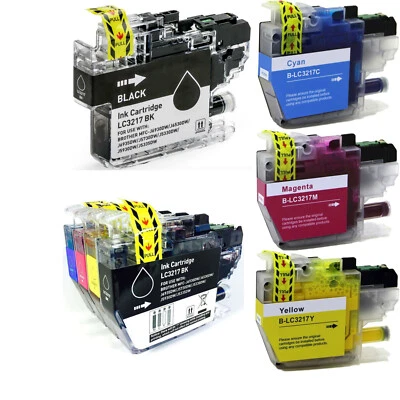 LC3217 Non-OEM C/M/Y/K Ink Cartridges for Brother MFC-J6530DW J5330DW J5335DW - Image 1 of 4