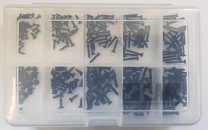 3,5/3,9 Blechschrauben mit Senkkopf DIN 7982 Set 250 Teile A2 SCHWARZ Sortiment - Bild 1 von 1