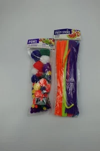 Art Supplies, Fuzzy Sticks And Poms By Horizon Group  - Picture 1 of 3