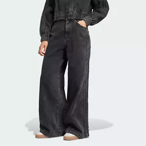 Pantaloni denim Adidas Originals Premium Essentials gamba larga IW5761 $110 | neri | 36" - Foto 1 di 11