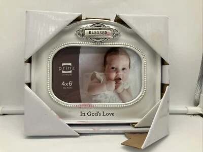 MARCO DE FOTOS BEBÉ PRÍNCIPE BAUTISMO--EN AMOR DE DIOS-BENDITO - ENVÍO GRATUITO Foto 1 de 4
