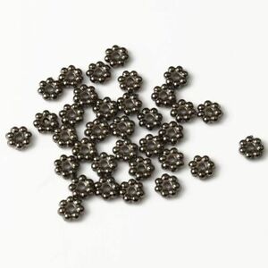 200pcs/lot Wheel Flower Spacer Beads Metal Charm Loose Beads DIY Jewelry Making