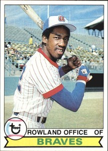 1979 Topps Atlanta Braves Baseball Card #132 Rowland Office