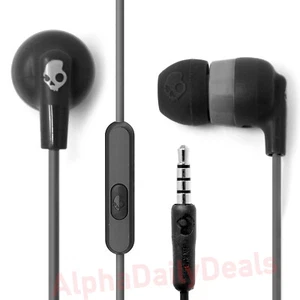 NEW Skullcandy Ink'd+ Plus Wired Earbuds Android Earphones with Mic 3.5mm Black - Picture 1 of 4