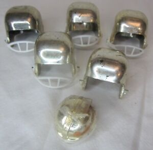 Set of 6 Gold Football Helmet Decoration Ornaments Chin Strap 5 Medium 1 Small