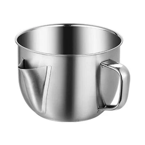 Fat Separator Stainless Steel Gravy Oil Grease Soup Separator Strainer Bowl 1.2L - Picture 1 of 12