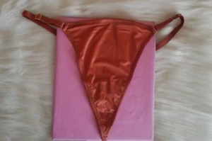 VICTORIA'S SECRET SEGUNDA PIEL TANGA TANGA TANGA PAN DE JENGIBRE AJUSTABLE GRANDE - Imagen 1 de 9