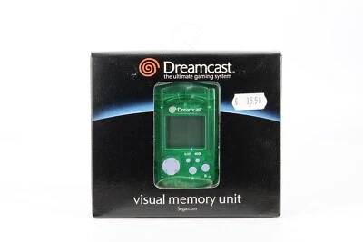 Brand New VMU 2 Memory Card Sega Dreamcast Clear Green - Immagine 1 di 2