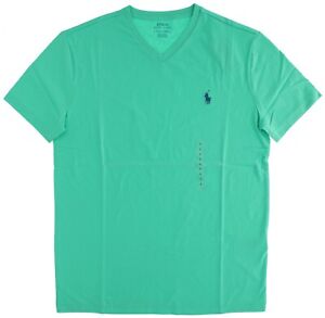 Polo Ralph Lauren Men's T-Shirt Classic Fit V-Neck Short Sleeve, 100% Cotton Tee