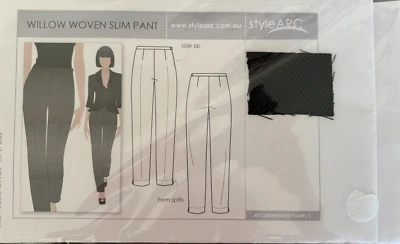 STYLE ARC Willow Women's Sewing Pattern Woven Slim Pants Size US 20 AU 24 Uncut - Image 1 of 2