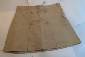 NWT The Children's Place Khaki Pleated School Uniform Skort/Skirt, Girls 18 Plus - Picture 1 of 5