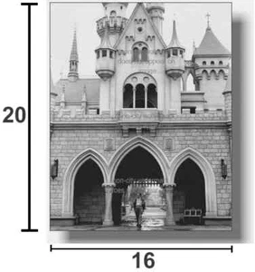 ❌ GIANT SIZE 16x20 Walt Disney Disneyland Sleeping Beauty Castle 1955 NEW - Picture 1 of 4