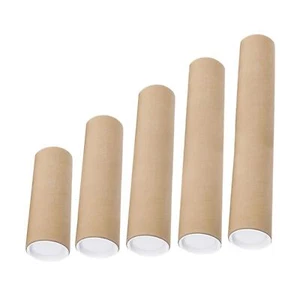 Poster Tubes for Mailing Cardboard Storage for Artwork Blueprint Shipping - Picture 1 of 50