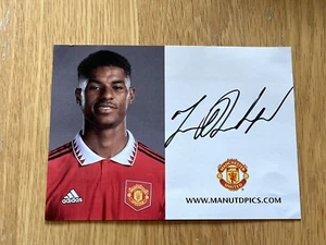 MARCUS RASHFORD HANDSIGNIERTE CLUBKARTE MANCHESTER UNITED MAN UTD POSTKARTE - Bild 1 von 7
