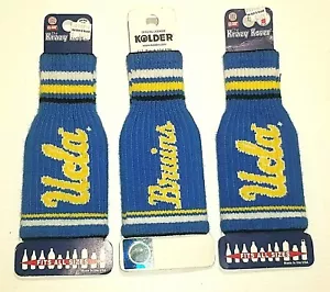 NCAA Los Angeles UCLA BRUINS Krazy Kover Bottle Koozie by Kolder 3 Pack - Picture 1 of 8
