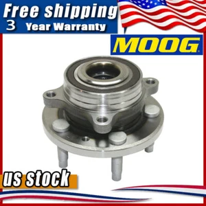 Conjunto de cojinete de cubo de rueda delantera Moog 1 pieza para Ford Taurus Lincoln MKT MKS 5 tacos - Imagen 1 de 8