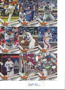 2017 Topps 2 New York Mets Team Set Matz Conforto Jay Bruce Gavin Cecchini RC 13 - Picture 1 of 1