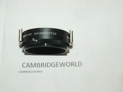 MACRO ADAPTER with 2 FLASH METAL SHOES ROTATING MOUNT 55mm SIZE by SPIRATONE - Image 1 of 2