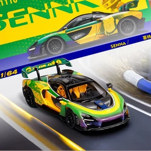 Modellino auto MASDI 1:64 Senna giallo verde pressofuso - Foto 1 di 5