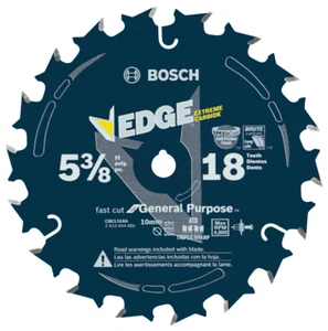 2-Pack Bosch EDGE Extreme Carbide Blade 18t 5-3/8" - Foto 1 di 1