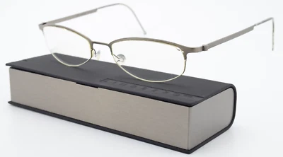 Lindberg Glasses Frame Mod. 4020 50-18 Oval Half Rim Like Gray Silver Strip - Image 1 of 4