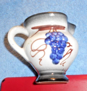 Hand Painted, Hand Crafted Small Porcelain Pitcher / Creamer, Italy - Picture 1 of 5