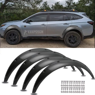 For Subaru Outback 3.5" 900mm Carbon Fender Flares Extra Wide Body Wheel Arches — 第 1/4 张图片
