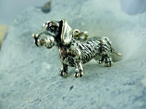 Anhänger Hund Dackel 835er Silber - Picture 1 of 4