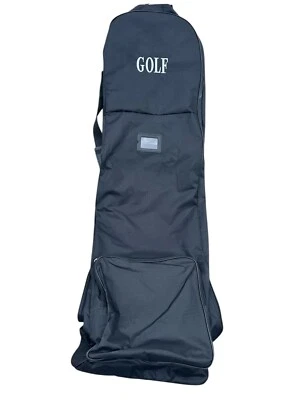 Golf Travel Bag With Wheels BLACK Zippered With Shoe Zip Compartment NWOT - Image 1 of 4