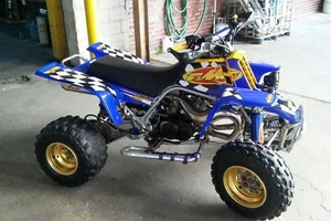 Kit de gráficos Yamaha Banshee azul FMF guardabarros calcomanías de plástico pegatinas 350 ATV 1 - Imagen 1 de 3
