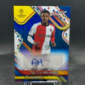 Antoni Milambo 2024-25 Topps Finest UEFA Club Competitions Auto Blue/150 #BA-AM - Imagen 1 de 2