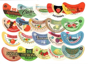 20 Soviet USSR Russian Sparkling Soft Drinks Lemonade Non Alcoholic Labels #16 - Picture 1 of 1