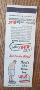 FUNDA JELL-O MATCHBOOK: GENERAL FOOD CORPORATION 1953 VACÍA CUBIERTA DE CERILLA VACÍA -D9 - Imagen 1 de 2