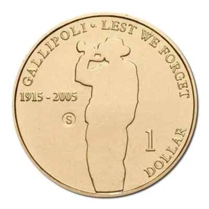 2005 $1- (One Dollar) Gallipoli 1915 UNCIRCULATED Coin "S" Mintmark - Bild 1 von 1