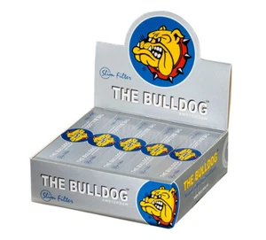 1 Box (50x) The Bulldog breite Filter Tips Silver wide King Size perforiert - Picture 1 of 2