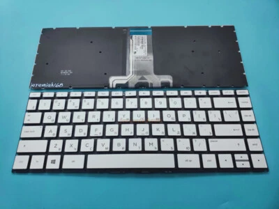 NEW For HP Pavilion 14-bk000 14-bk100 14-bk000ur Russian Keyboard Silver Backlit - Image 1 of 2