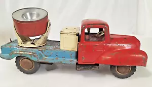 Vintage XLarge Tin Searchlight Truck Berkenkamp & Schleuter Germany Friction -AF - Bild 1 von 15