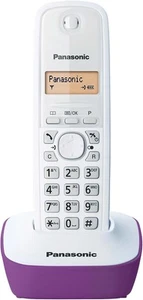 Telefon bezprzewodowy Panasonic KX-TG1611FRF DECT fioletowo-biały - - towar B - Zdjęcie 1 z 2
