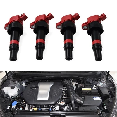 4Pcs Ignition Coil UF652 For Hyundai Accent Veloster For Kia Rio Soul - Image 1 of 4