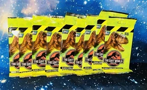 Jurassic Park 'The Lost World' Topps Movie Trading Cards Foil Packs - 9 total - Picture 1 of 2