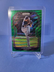 2021 Panini Prizm Baseball Tier II Josh Hader #162 Green Wave Prizm Milwaukee  - Picture 1 of 3