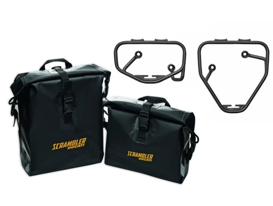 Cestos impermeáveis Ducati com suportes para Ducati Scrambler 800 - Imagem 1 de 1