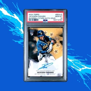 2024 Topps Baseball Stars Autos Update #BSAJC Jackson Chourio /50PSA 9 - Bild 1 von 3