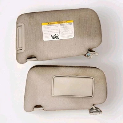 NISSAN SENTRA 2013-2019 OEM DRIVER & PASSENGER SUN VISORS GRAY CLOTH SUNVISORS - Image 1 of 2
